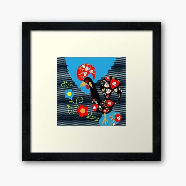 Rooster from Portugal Framed Art Print