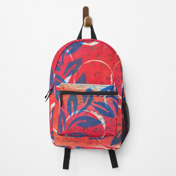 Item preview, Leafy Wreathy in Blue and Orange (landscape) designed and sold by faironestoo.