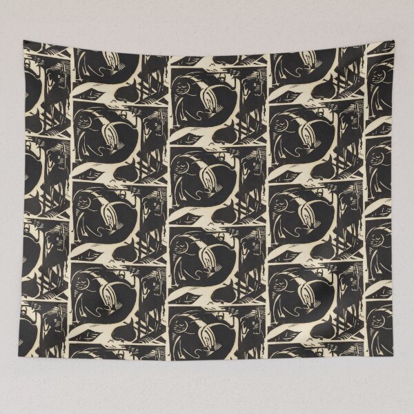 Item preview,  Franz Marc Art Prints  Two Mythical Animals Zwei Fabeltiere Franz Marc  designed and sold by TeeARTHY.
