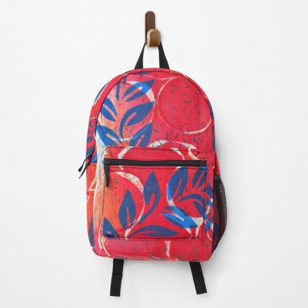 Item preview, Leafy Wreathy in Orange and Blue (landscape) designed and sold by faironestoo.