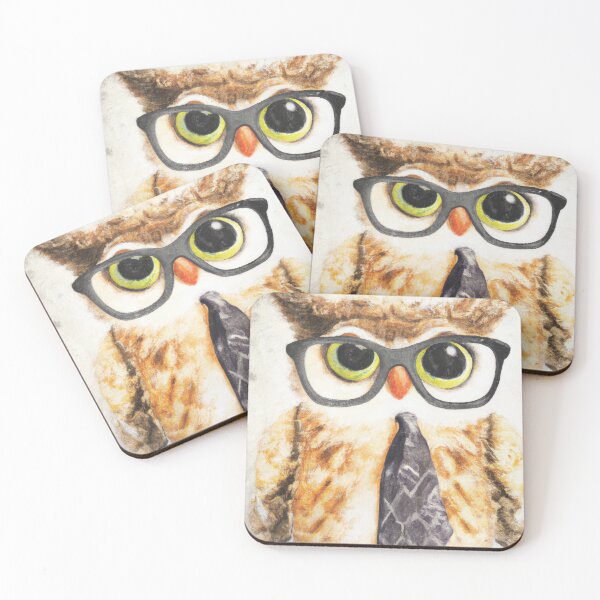Item preview, Owl With Glasses | Owl Illustration | Owl Print | Home Wall Decor | Wall Art designed and sold by phillipbooth.