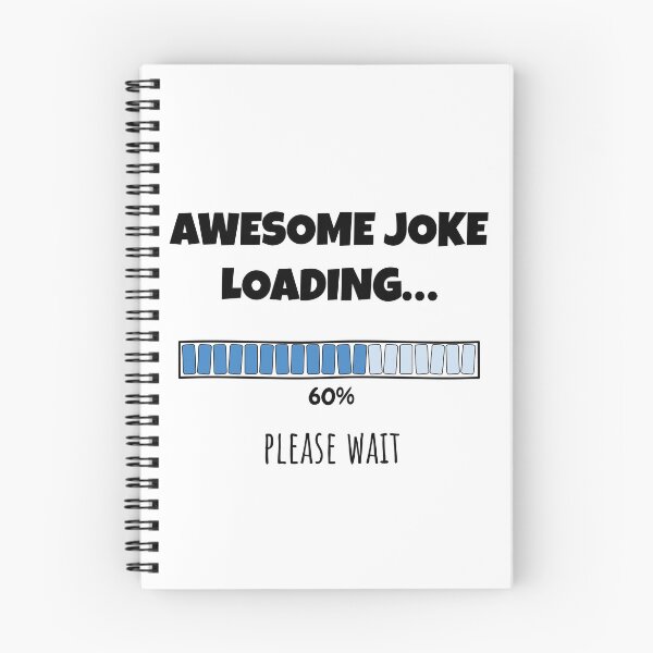Item preview, Awesome Joke Loading... Please wait | Funny and witty loading bar text design designed and sold by ArtworkbyEmmy.