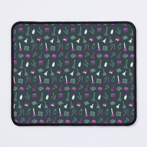 Item preview, Pink and Green Laboratory Equipment Pattern designed and sold by vividbiology.