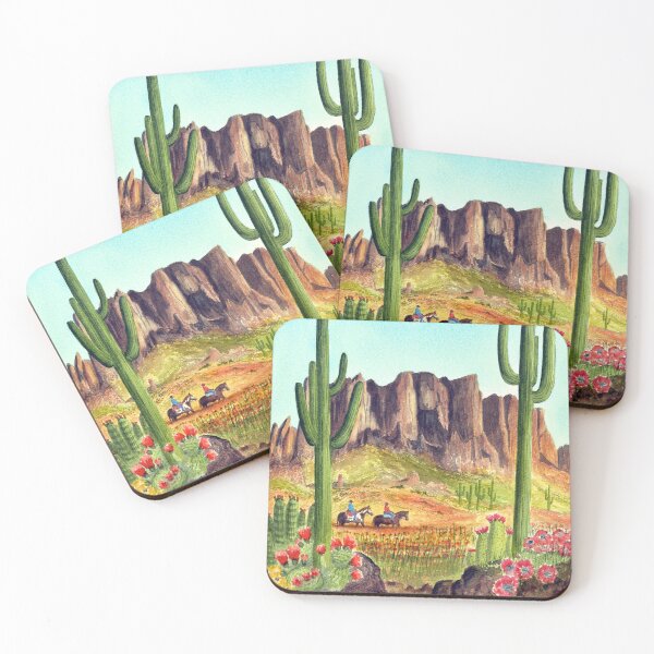 Item preview, Horseback Riders At Superstition Mountain Arizona designed and sold by William Holkham.