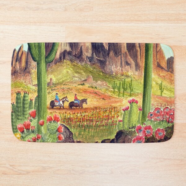 Item preview, Horseback Riders At Superstition Mountain Arizona designed and sold by William Holkham.