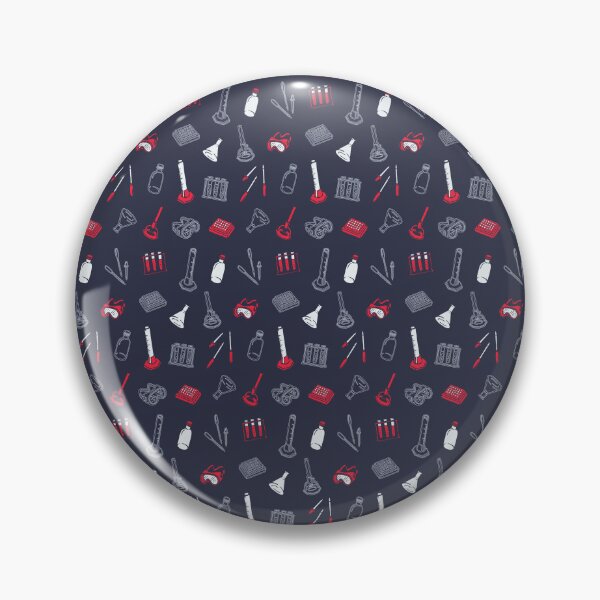 Item preview, Dark Blue Laboratory Equipment Pattern designed and sold by vividbiology.