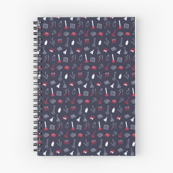 Item preview, Dark Blue Laboratory Equipment Pattern designed and sold by vividbiology.