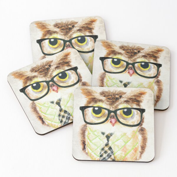 Item preview, Owl With Glasses | Owl Illustration | Owl Print | Home Wall Decor | Wall Art designed and sold by phillipbooth.