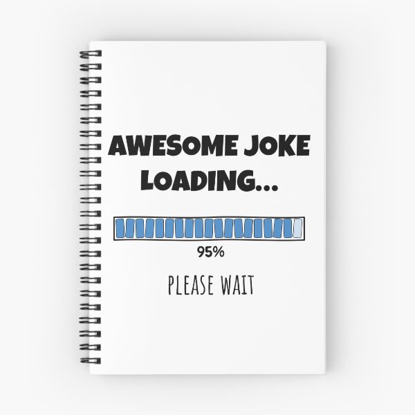 Item preview, Awesome Joke Loading... Please wait | Funny and witty loading bar text design designed and sold by ArtworkbyEmmy.