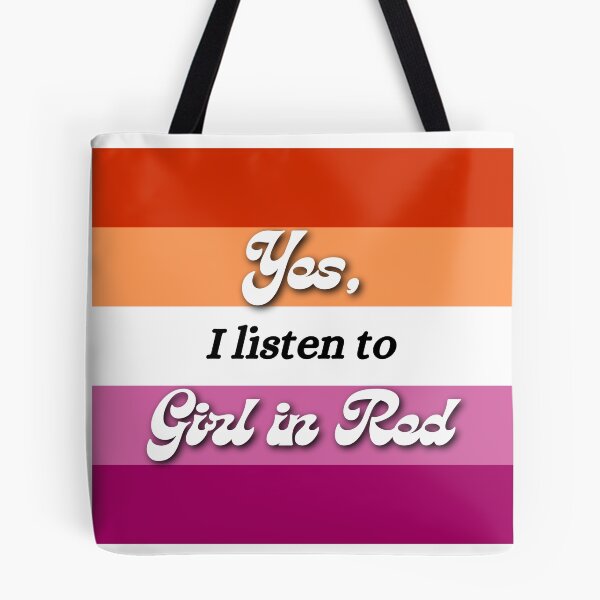 Item preview, Lesbian Pride "Yes, I Listen to Girl in Red" designed and sold by Miranda Morris Designs.