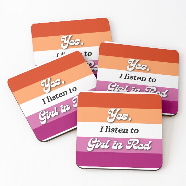 Item preview, Lesbian Pride "Yes, I Listen to Girl in Red" designed and sold by Miranda Morris Designs.