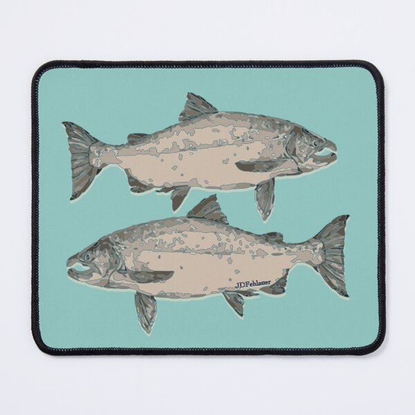 Item preview, 2 Sideways Silver Salmon  designed and sold by JDFehlauer.