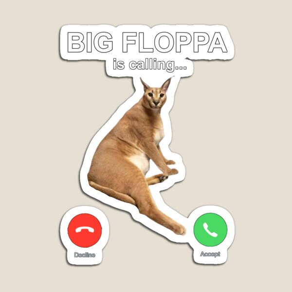 Big floppa sticker pack cat meme | Poster