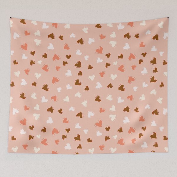 Item preview, Cute valentine's day print - pink hearts designed and sold by RSDigitalPrintDesign.