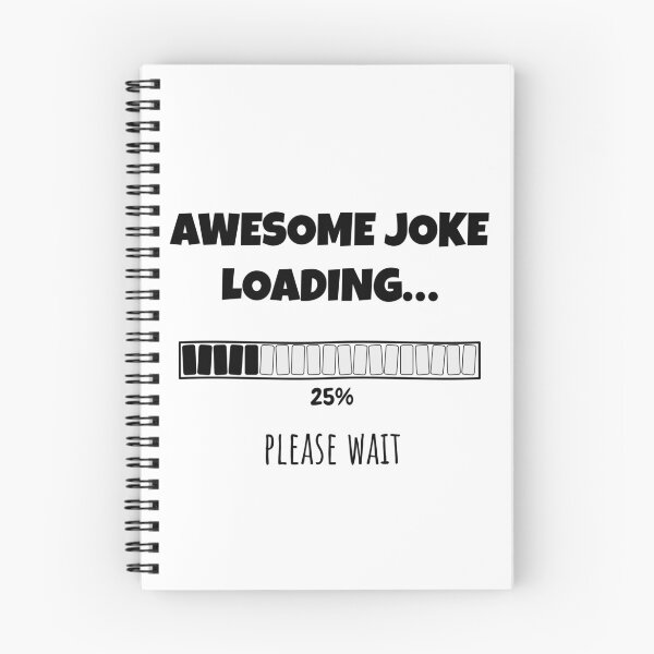 Item preview, Awesome Joke Loading... Please wait | Funny and witty loading bar text design designed and sold by ArtworkbyEmmy.