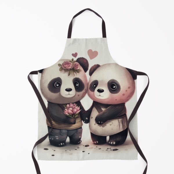 Item preview, Panda And Brownie Bear Couple designed and sold by STOREMUZAN.