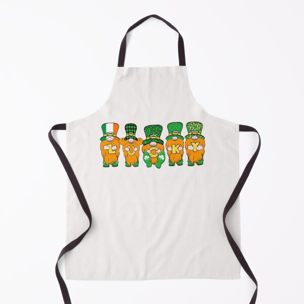 Item preview, 5 Cute Irish Gnomes Leprechauns Lucky Green Shamrocks designed and sold by funnytshirtemp.