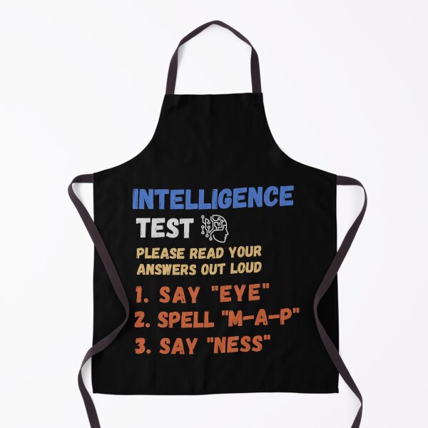 Item preview, Intelligence Test Say Eye M A P Ness designed and sold by blakfrog.