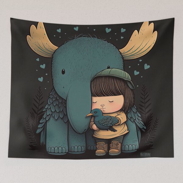 Item preview, just a girl who loves moose designed and sold by Chillapy.