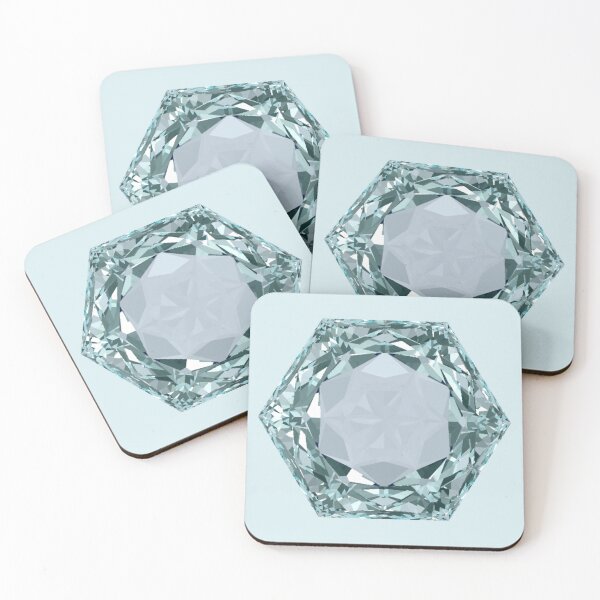 Item preview, Hexagonal Cut Blue Aquamarine Gemstone designed and sold by Cbusch.