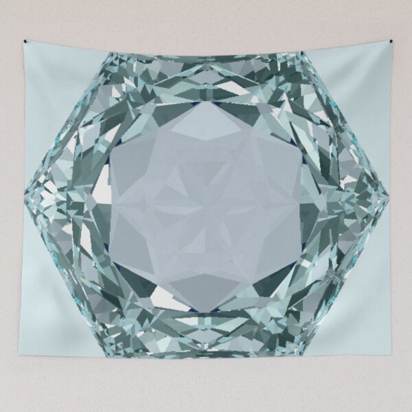 Item preview, Hexagonal Cut Blue Aquamarine Gemstone designed and sold by Cbusch.