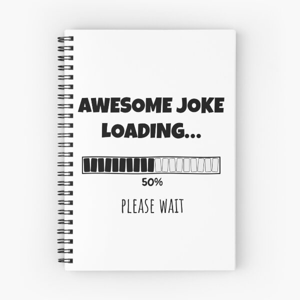Item preview, Awesome Joke Loading... Please wait | Funny and witty loading bar text design designed and sold by ArtworkbyEmmy.