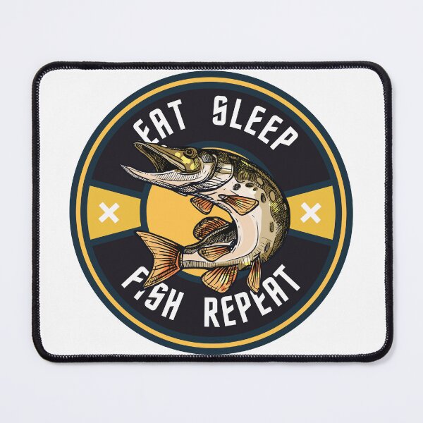 Item preview, EAT SLEEP FISH REPEAT - FISHING T-SHIRT designed and sold by SooNS-Studio.