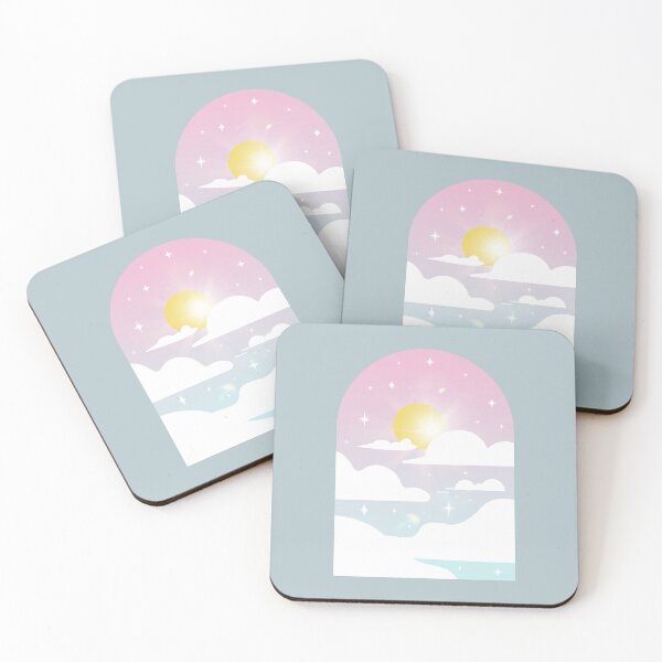 Item preview, minimalist cloudy sky illustration - modern arch illustration  designed and sold by Vivid-wear.