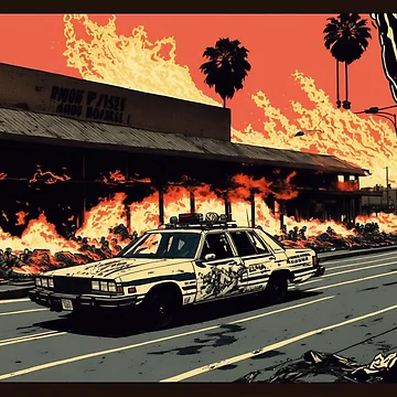 Artwork thumbnail, LA Riots 1992 by iLabarum