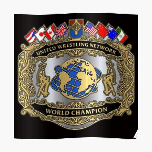 Wrestling Championship Belt Poster For Sale By Saint Designs77 Redbubble