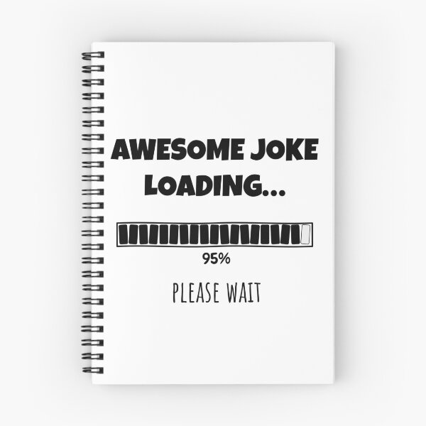 Item preview, Awesome Joke Loading... Please wait | Funny and witty loading bar text design designed and sold by ArtworkbyEmmy.