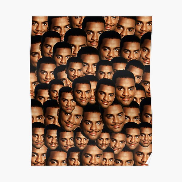 carlton banks faces Poster