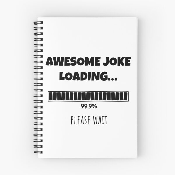 Item preview, Awesome Joke Loading... Please wait | Funny and witty loading bar text design designed and sold by ArtworkbyEmmy.