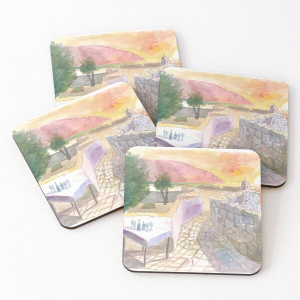Item preview, Romantic Sunset over the Adriatic Sea on the city walls of Dubrovnik designed and sold by artshop77.