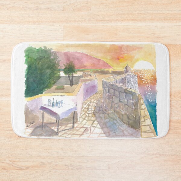 Item preview, Romantic Sunset over the Adriatic Sea on the city walls of Dubrovnik designed and sold by artshop77.