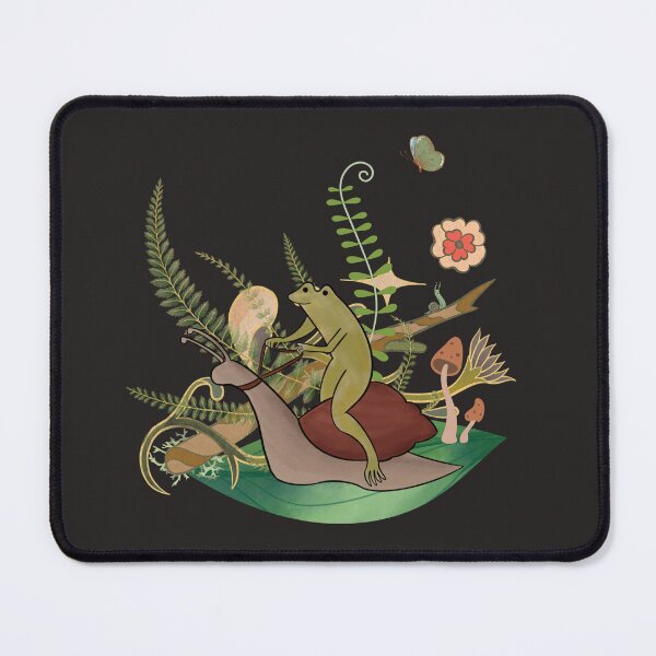 Item preview, Whimsical Frog and Snail Traveling Through the Forest designed and sold by PancakeToad.