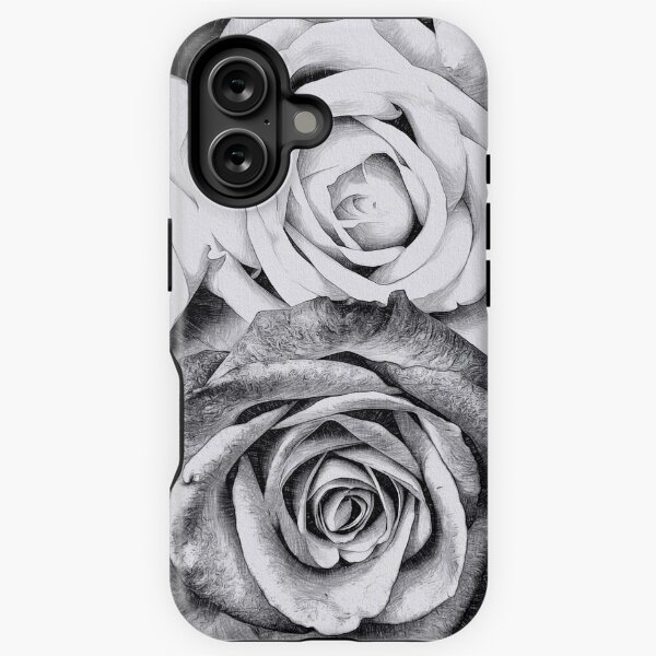 Item preview, Black and white roses art sketch  designed and sold by Inktown.