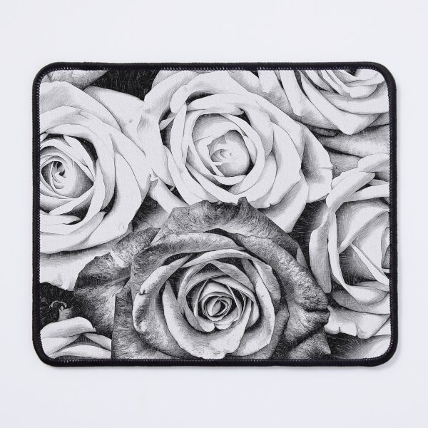Item preview, Black and white roses art sketch  designed and sold by Inktown.