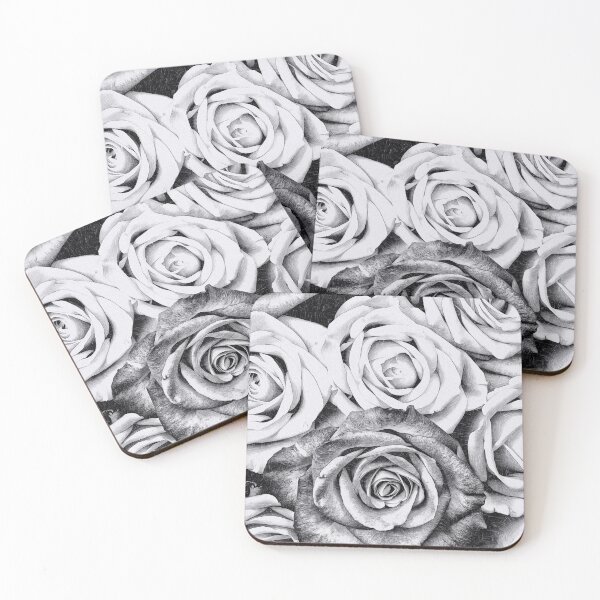 Item preview, Black and white roses art sketch  designed and sold by Inktown.