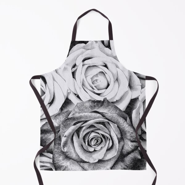 Item preview, Black and white roses art sketch designed and sold by Inktown.