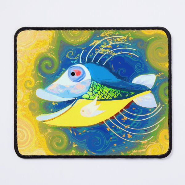 Item preview, Boho Fish Bohemian Décor or Art Colorful Hippie Vibes 1 of 2  designed and sold by Beachy.