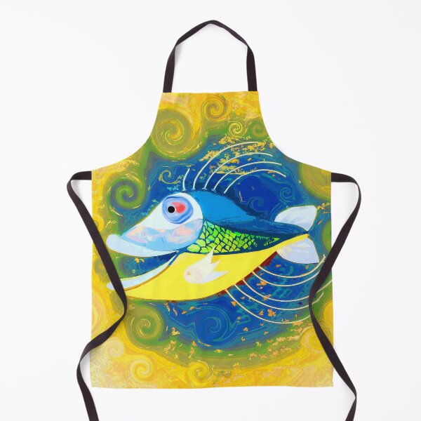 Item preview, Boho Fish Bohemian Décor or Art Colorful Hippie Vibes 1 of 2 designed and sold by Beachy.