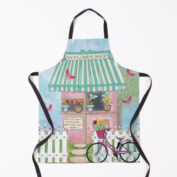 Item preview, Flower shop, shop front art, cute flower shop designed and sold by A Sweet Fragrance Art.
