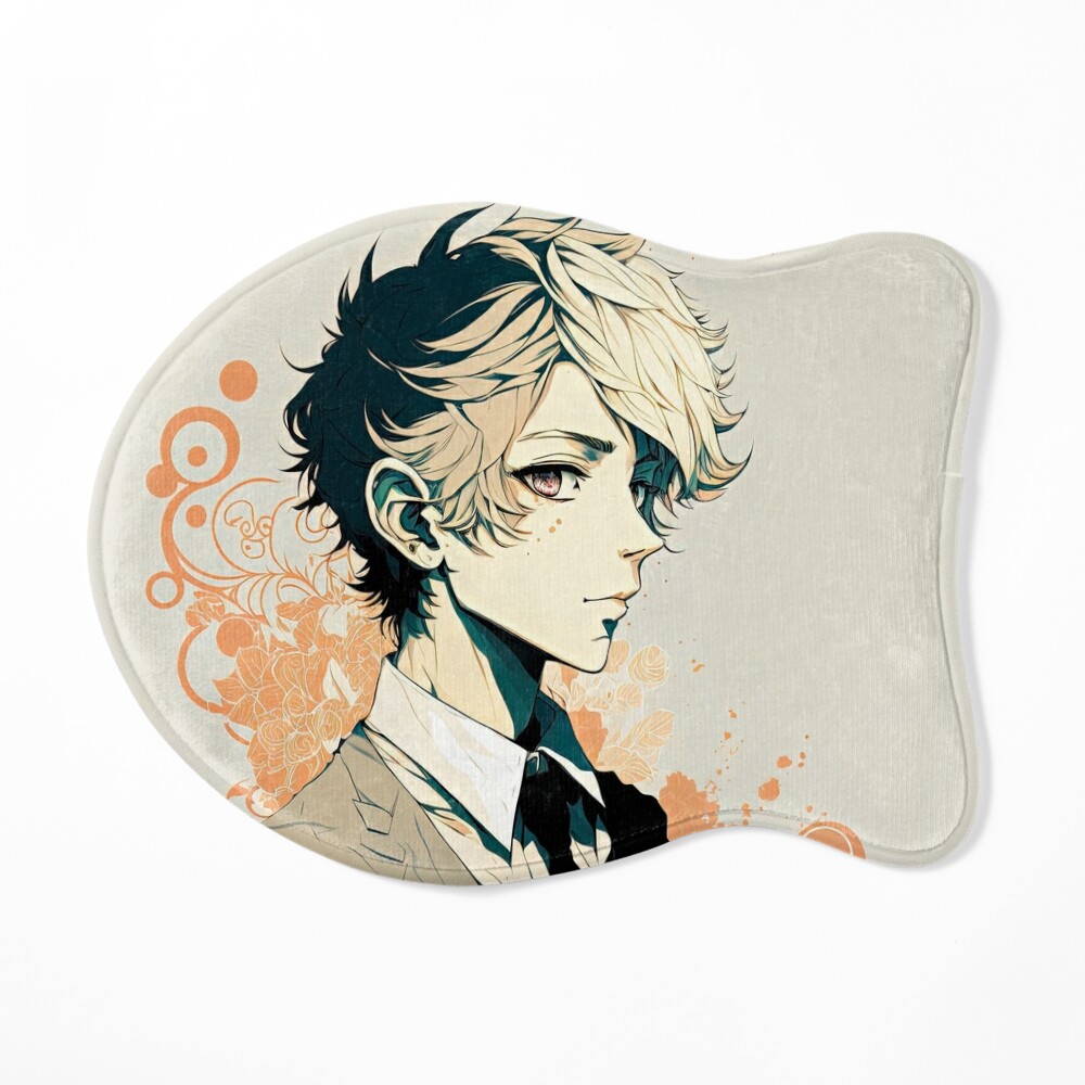 Anime Pintura A Óleo Estilo Back Shadow Boy Grande Mousepad Para