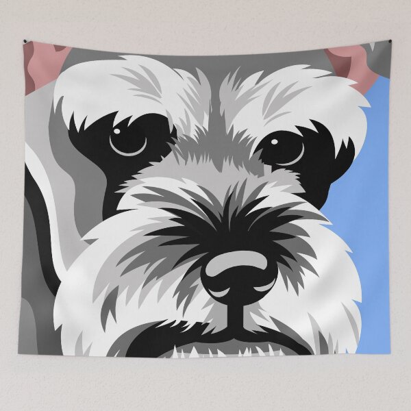 Item preview, Schnauzer Illustration Dog Portrait designed and sold by studioart.