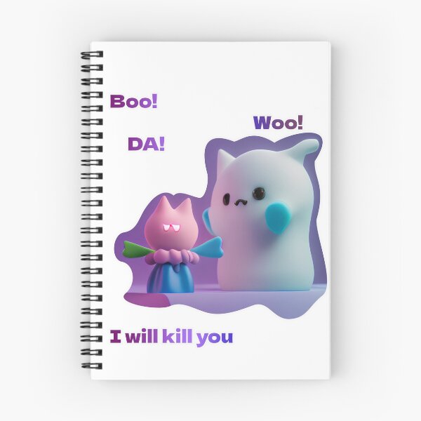 Item preview, funny ghost boo! woo! da! art. designed and sold by Arghyam.