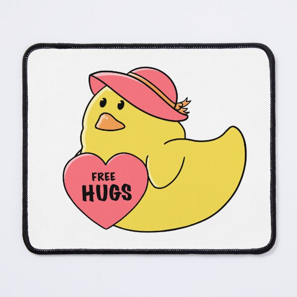 Item preview, good morning hug, cute little awesome cartoon duck designed and sold by Design_for_merch.