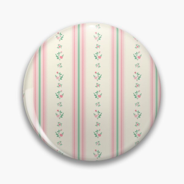 Item preview, Vintage floral stripes designed and sold by BlueDoorStudio.