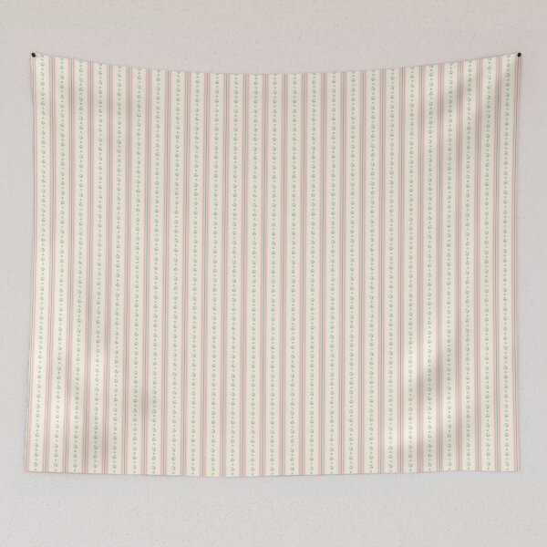 Item preview, Vintage floral stripes designed and sold by BlueDoorStudio.
