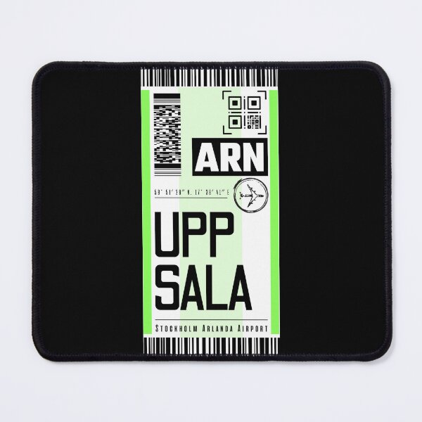 Item preview, UPPSALA ARN classic luggage tag stickers designed and sold by LeddsoDello.